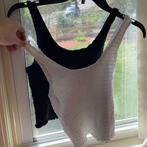 hollister smocked tank